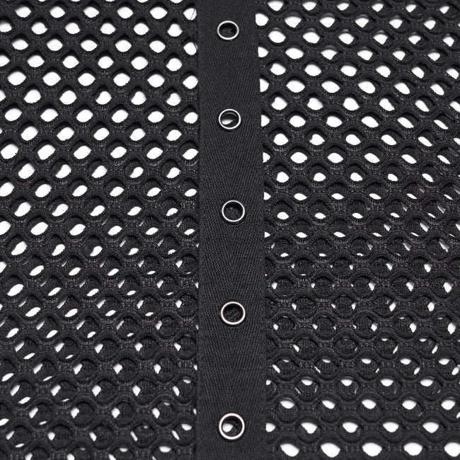 Punk mesh perforated vest