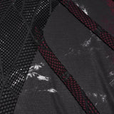 Punk printed hooded T-shirt