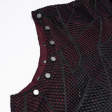 Punk printed hooded T-shirt