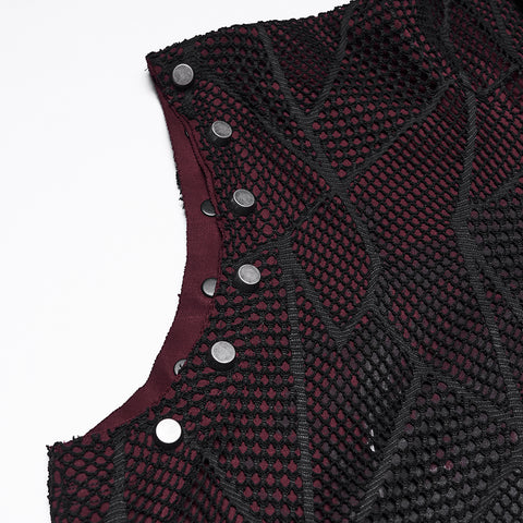 Punk printed hooded T-shirt