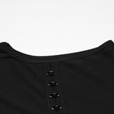 Goth Sleeveless Hooded Dark T-shirt