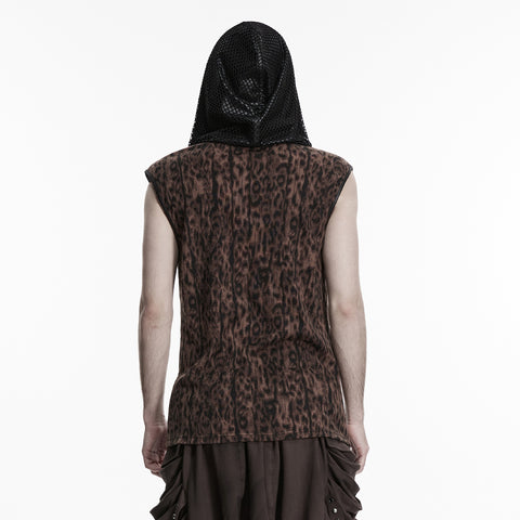 Punk leopard print T-shirt