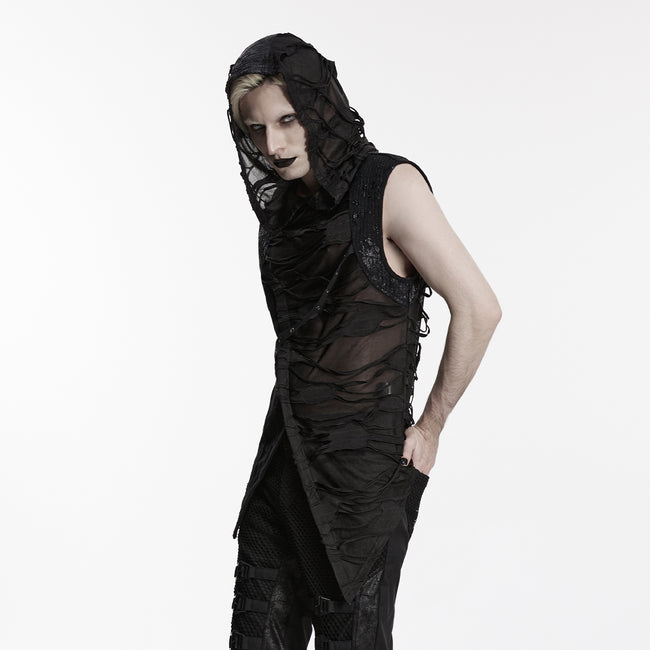 Wasteland hooded tattered vest