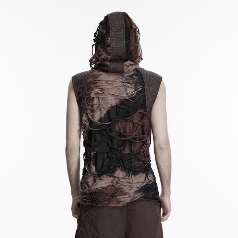 Wasteland hooded tattered vest