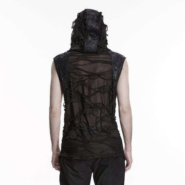 Wasteland hooded tattered vest