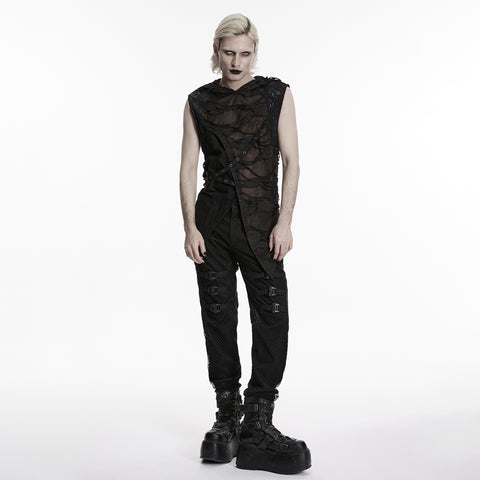 Wasteland hooded tattered vest