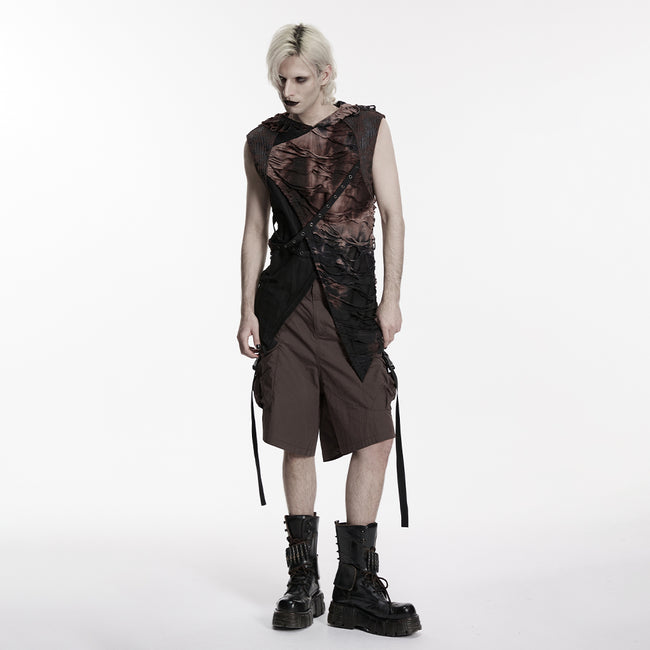 Wasteland hooded tattered vest