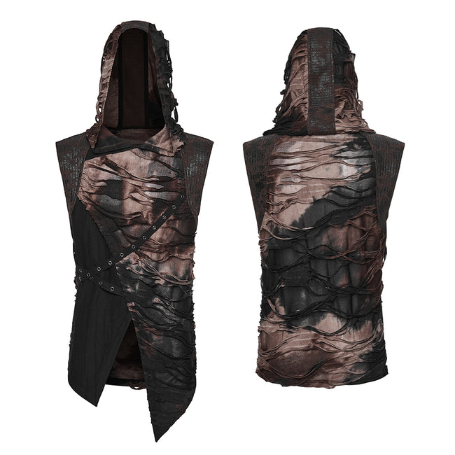Wasteland hooded tattered vest