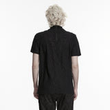 Gothic pleated drape T-shirt