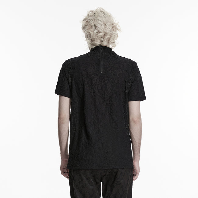 Gothic pleated drape T-shirt