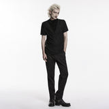 Gothic pleated drape T-shirt