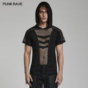 Punk Hooded T-shirt