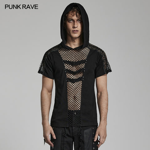 Punk Hooded T-shirt