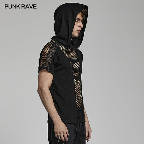 Punk Hooded T-shirt