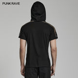 Punk Hooded T-shirt