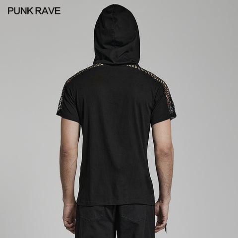 Punk Hooded T-shirt