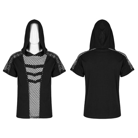 Punk Hooded T-shirt