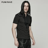 Punk handsome short T-shirt