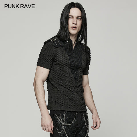 Punk handsome short T-shirt