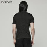 Punk handsome short T-shirt