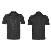 Punk handsome short T-shirt