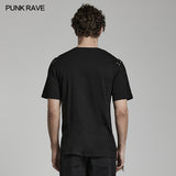 Punk daily drop collar T-shirt
