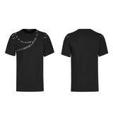 Punk daily drop collar T-shirt