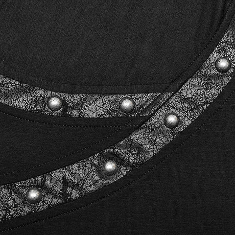 Punk daily drop collar T-shirt