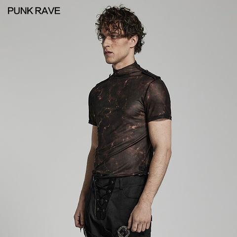 Doomsday printed mesh T-shirt