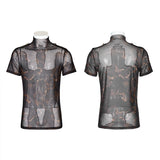 Doomsday printed mesh T-shirt