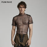 Doomsday printed mesh T-shirt