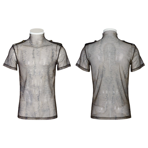 Doomsday printed mesh T-shirt