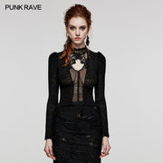 Gothic Delicate standing collar Shirt