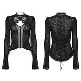 Gothic Delicate standing collar Shirt