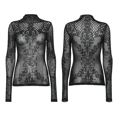 Goth mystery mesh T-shirt