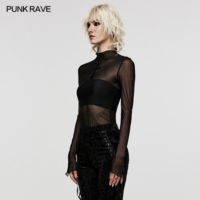 Goth Sexy see-through T-Shirt Punkravestore Goth Sexy see-through T-Shirt Punkravestore