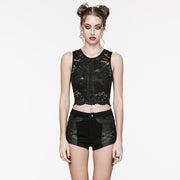 Goth Daily Lace Crop Top