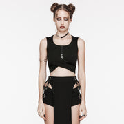Wasteland hooded crop top