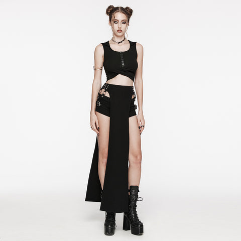 Wasteland hooded crop top