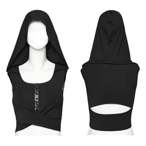 Wasteland hooded crop top