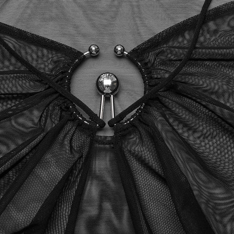 2024 Goth Long Sleeve Mesh T-Shirt