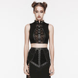 Punk tie-up crop top