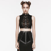 Punk tie-up crop top