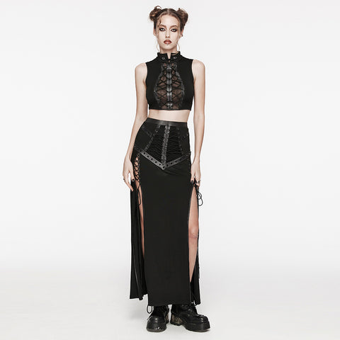 Punk tie-up crop top