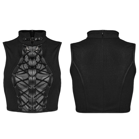 Punk tie-up crop top