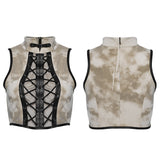 Punk tie-up crop top