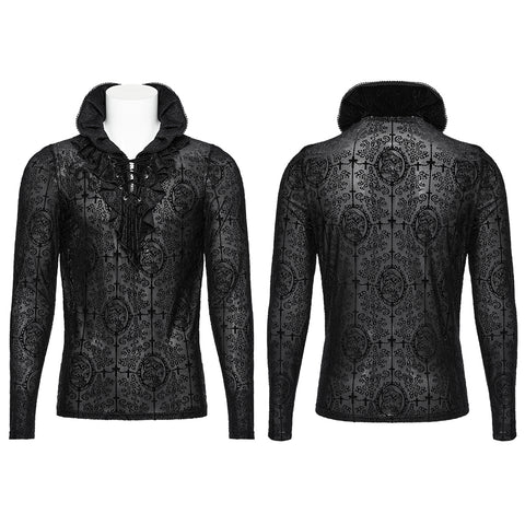 Goth High Collar T-shirt