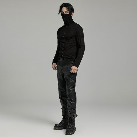 PUNK High Collar Spikes T-shirt