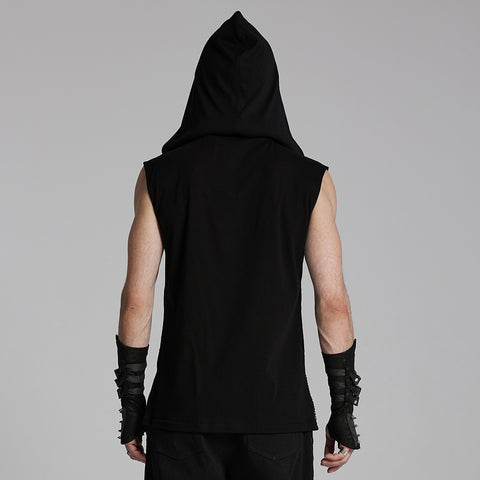 Punk hooded decadent vest