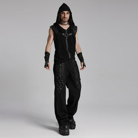 Punk hooded decadent vest